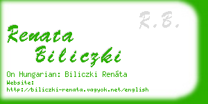 renata biliczki business card